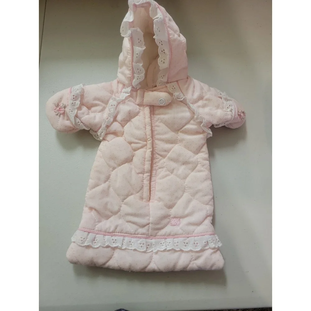 Vtg 1987 Coleco‎ Cabbage Patch Kids CPK Pink Quilted Bunting Sleeper 80s